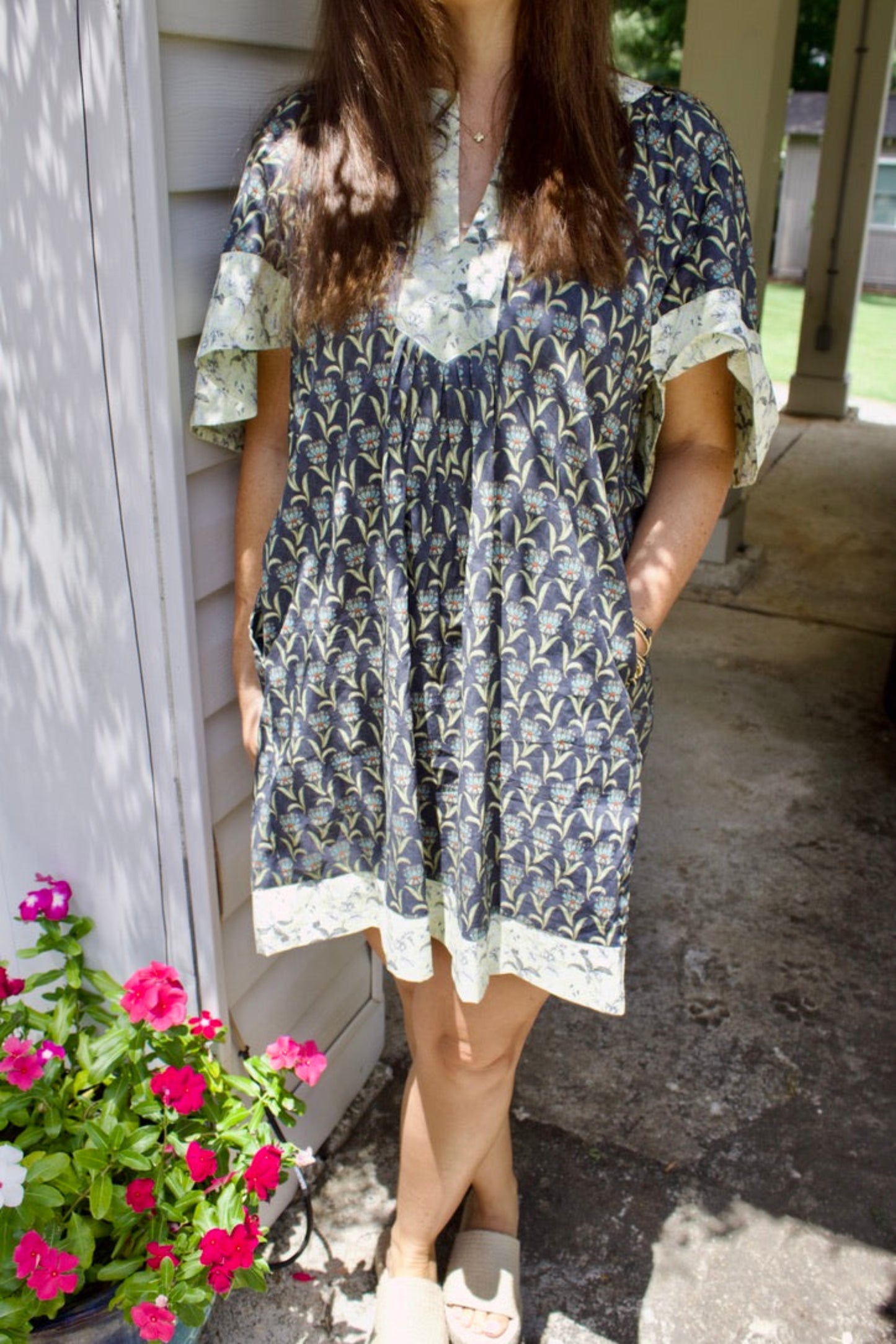 Tropical mini dress
