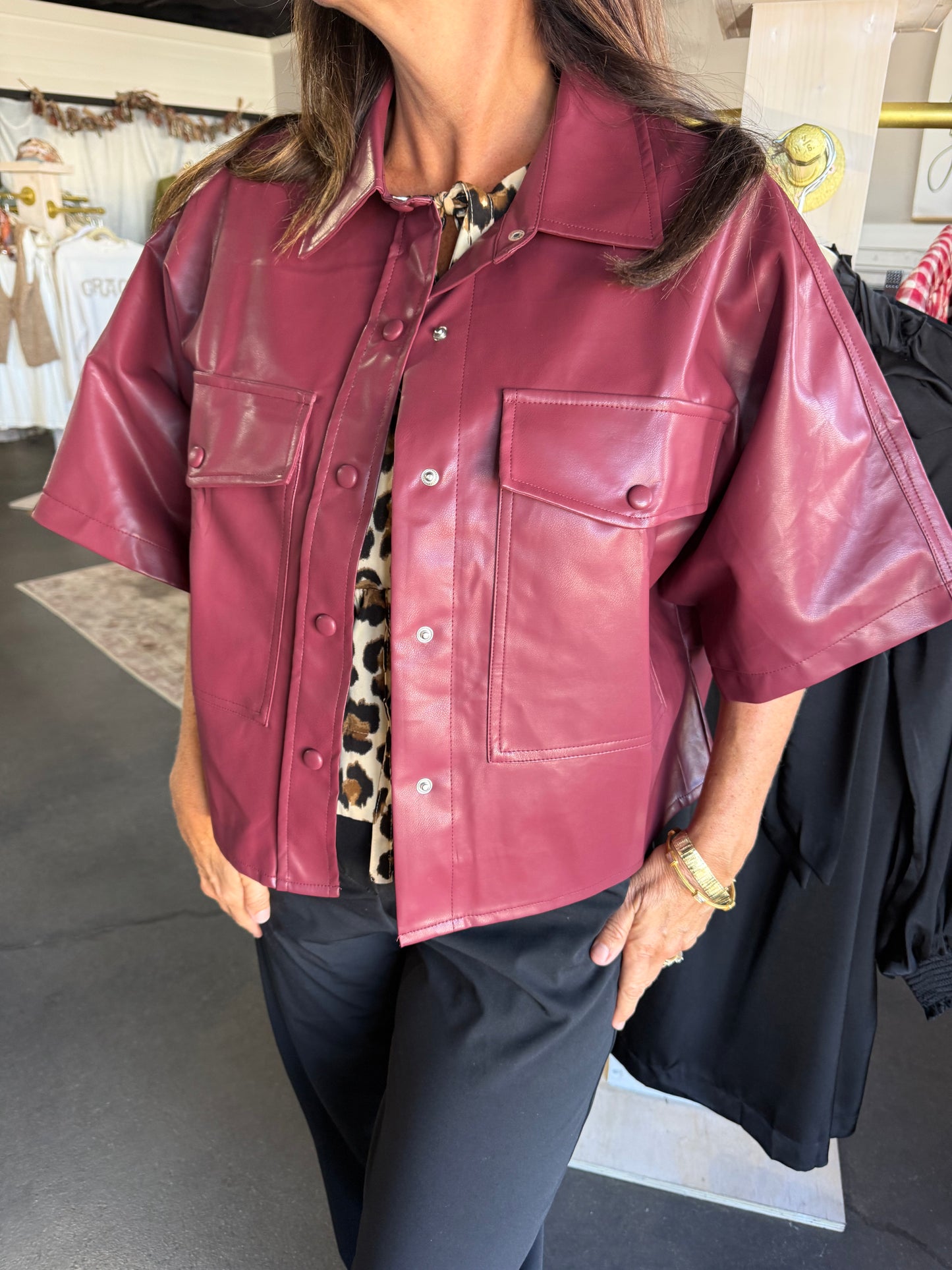 A Burgundy Jacket