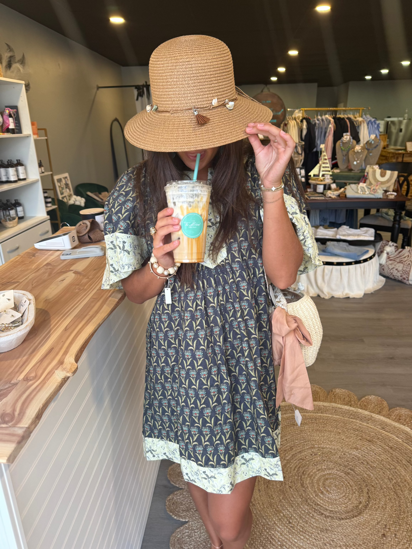 Tropical mini dress