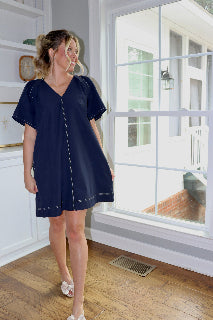 Lovely in Navy Dress