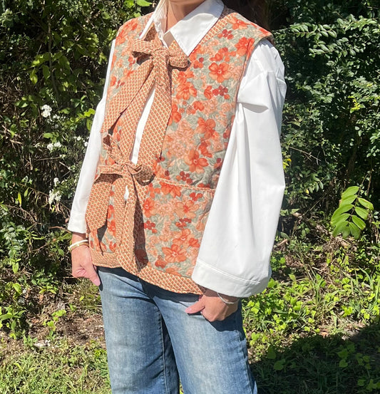 The Fall Floral Vest