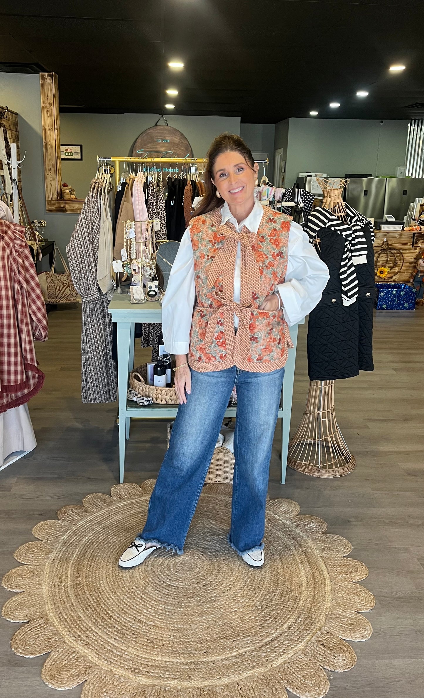 The Fall Floral Vest