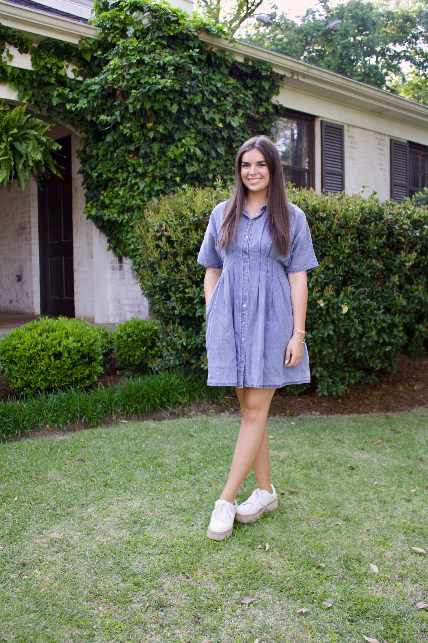 The Renfroe Jean mini Dress