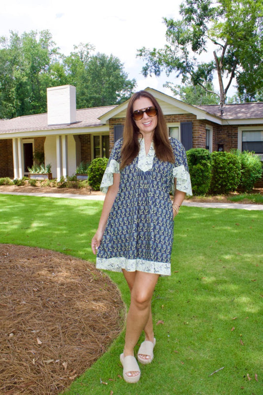 Tropical mini dress