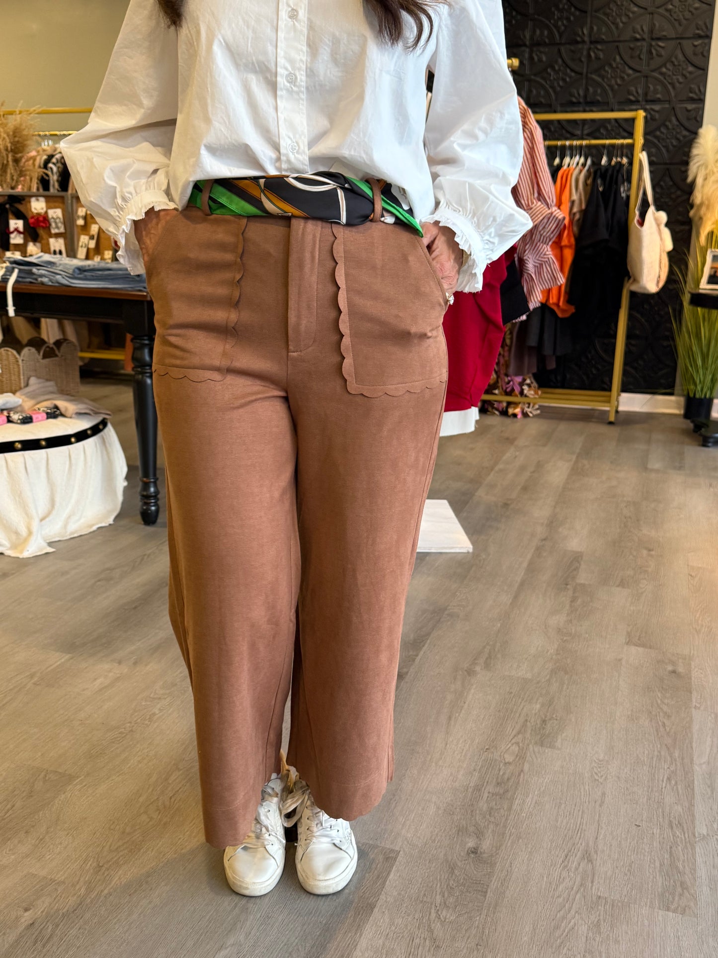Chocolate Suede Pants