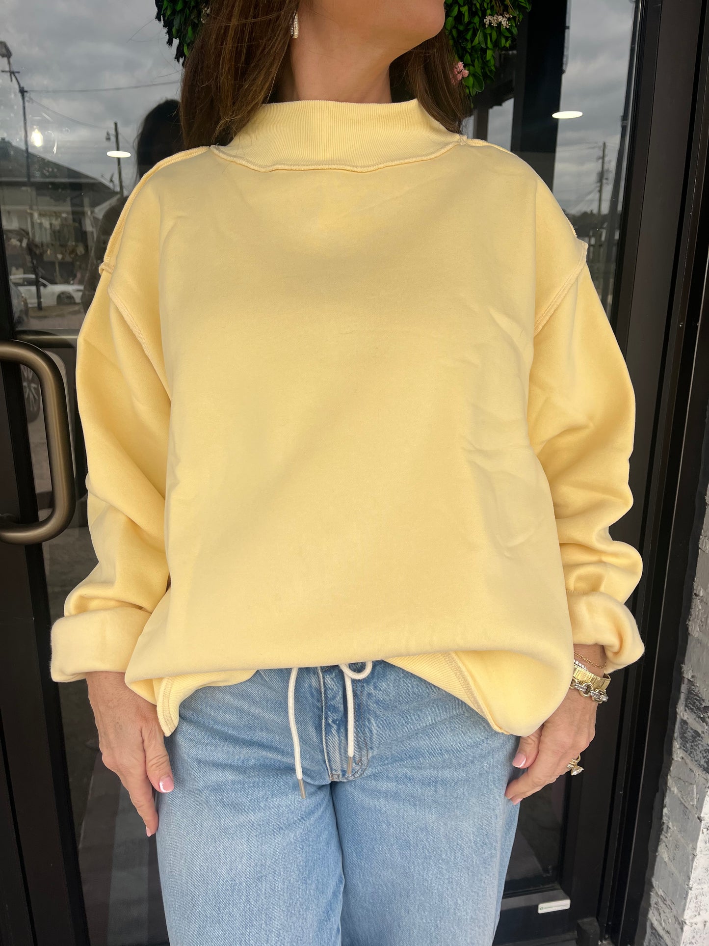 Mock Neck Sweatshirt