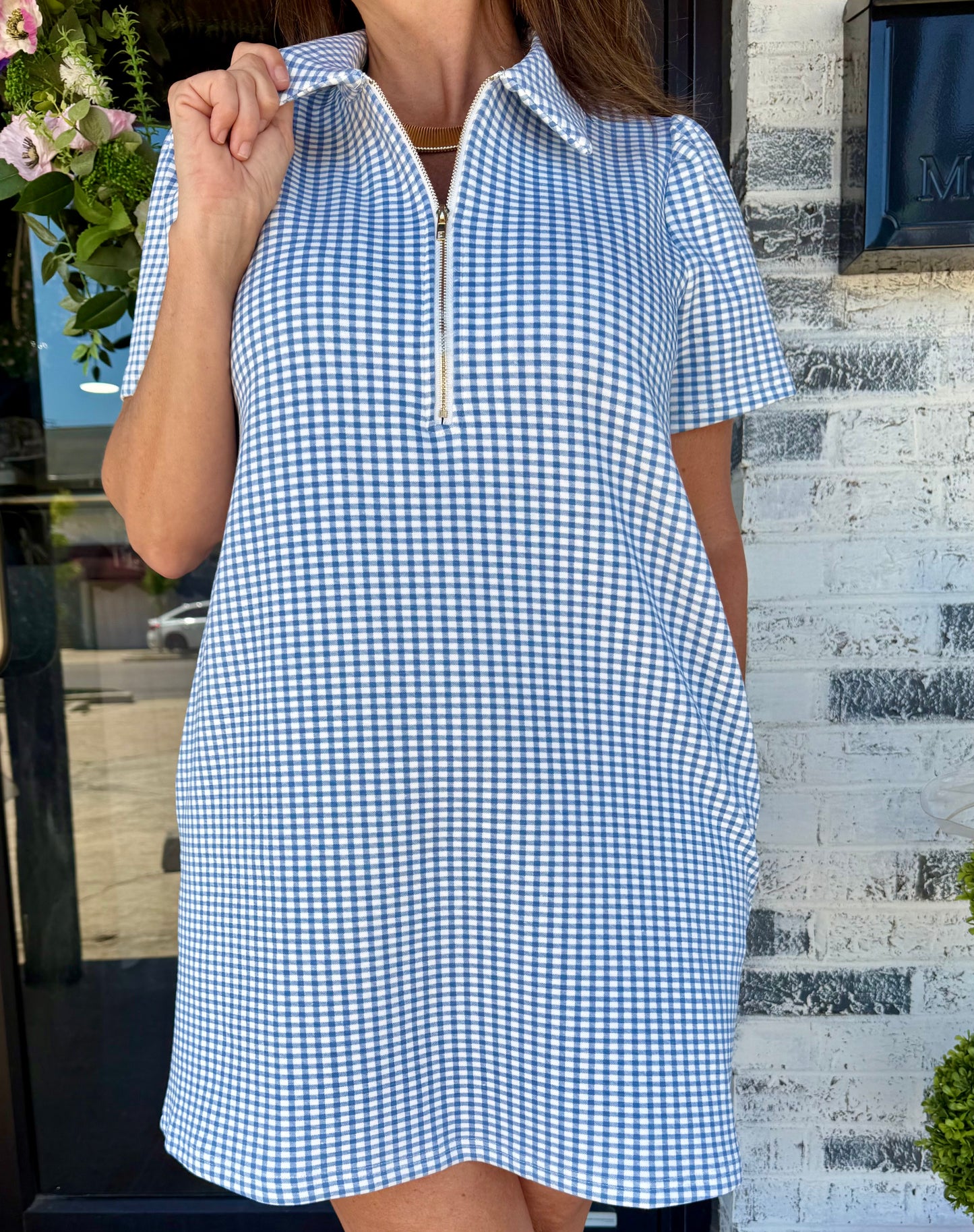 Blue Gingham Mini
