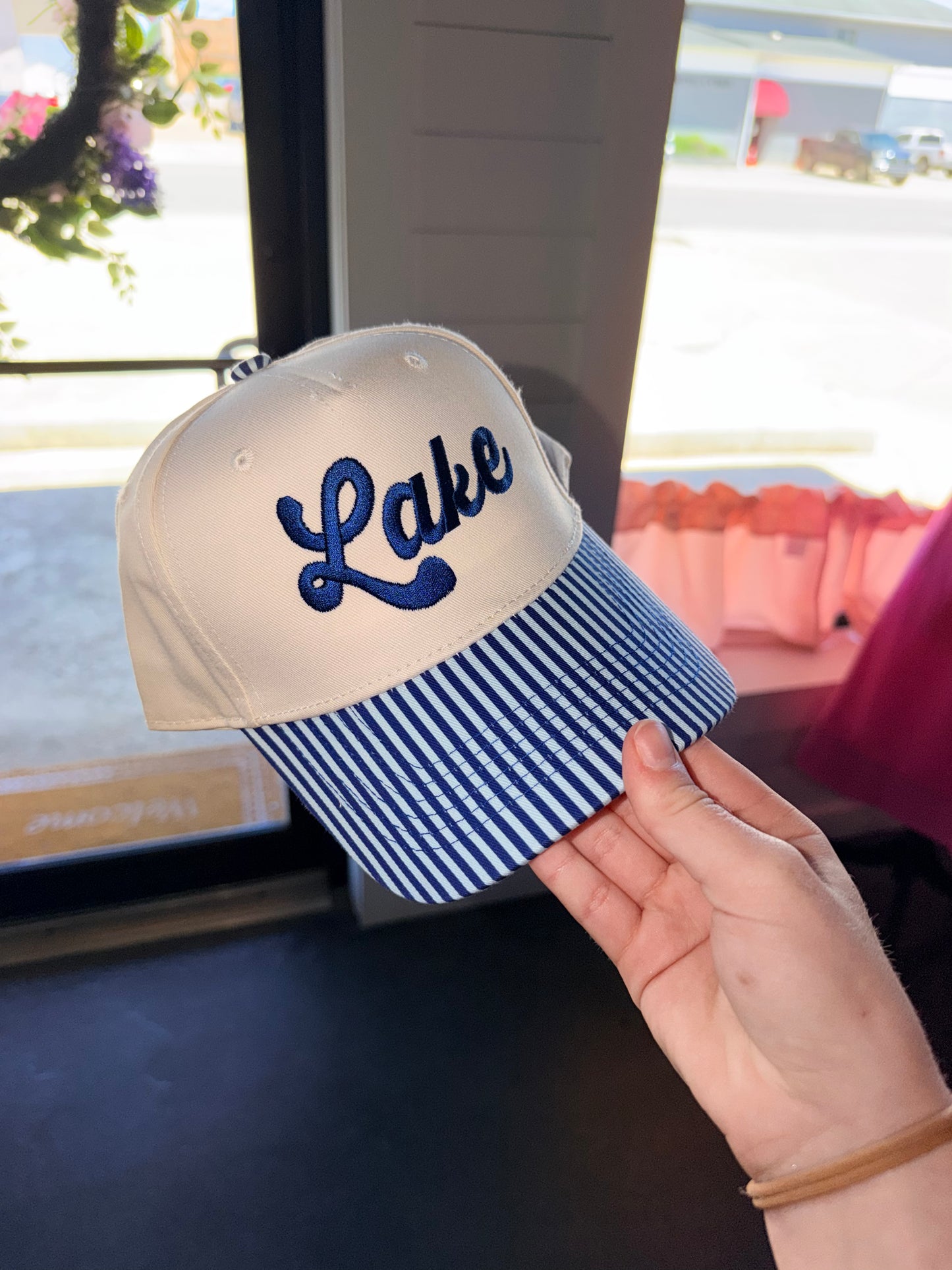 Lake Stripes Trucker