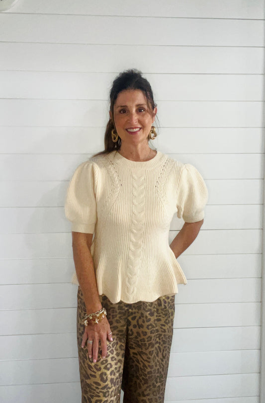 Simply Chic Cream Sweater