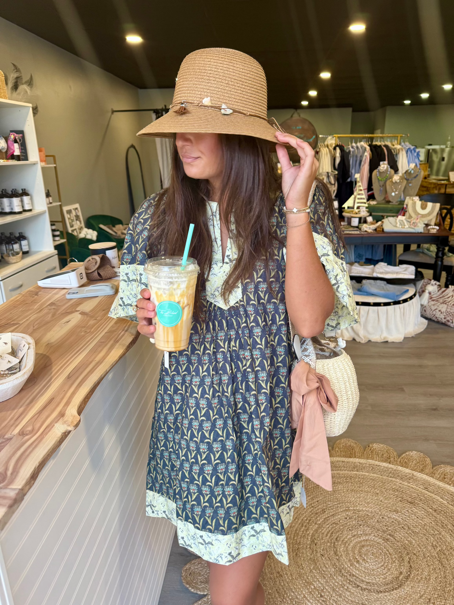 Tropical mini dress