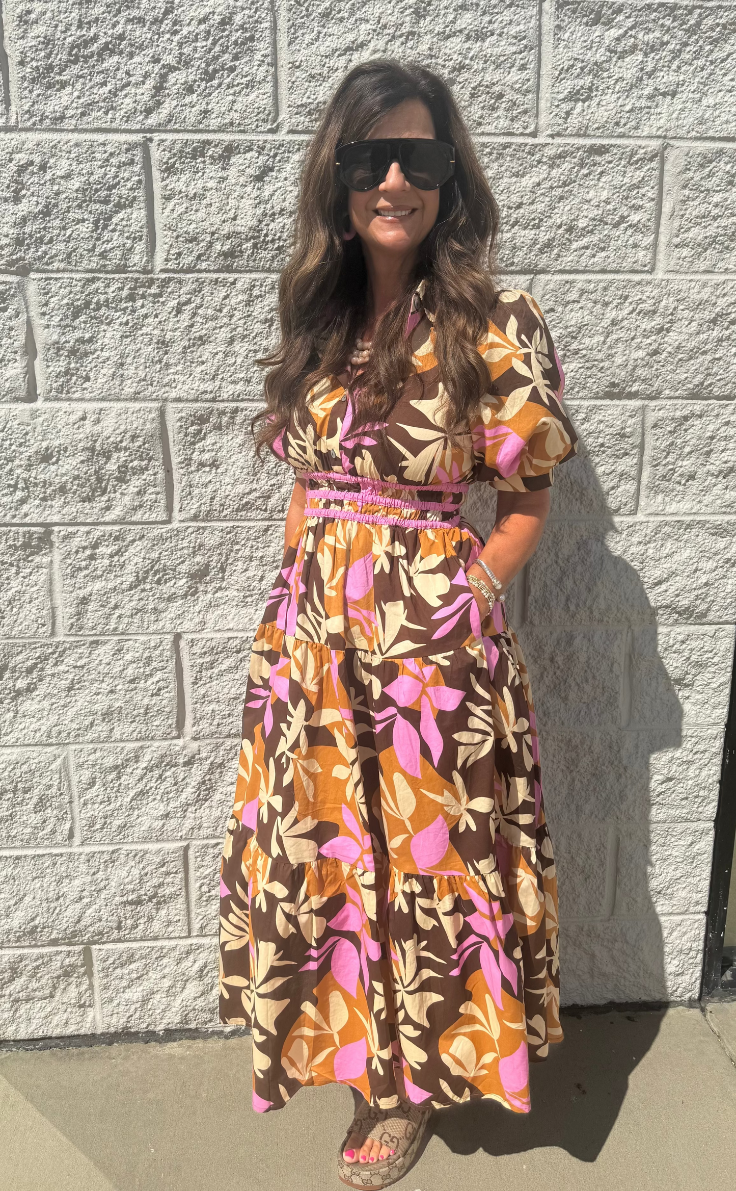 Fall Floral Dress