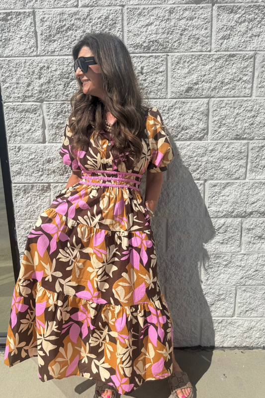 Fall Floral Dress